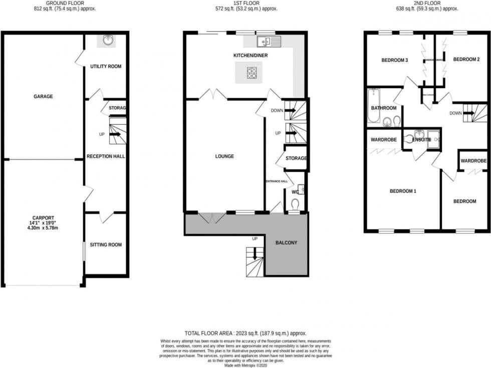Floorplan for Weston-super-mare, North Somerset