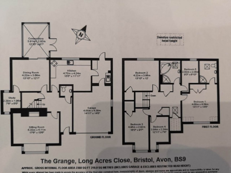 Floorplan for Coombe Dingle, Bristol