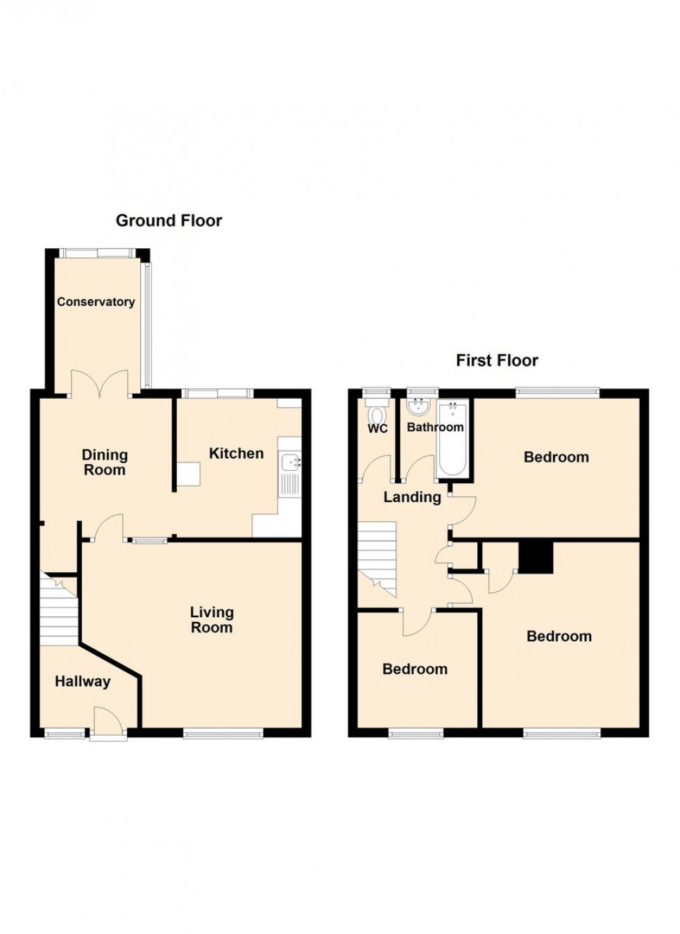 Floorplan for Exford Close, Weston-super-Mare