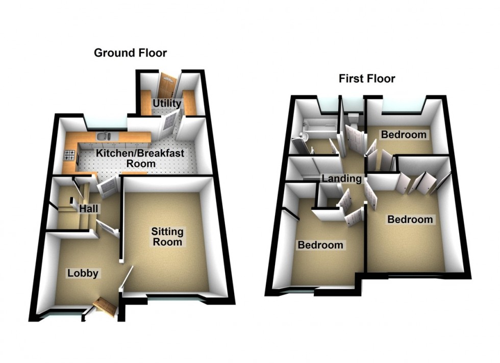 Floorplan for Dunster Crescent, Weston-super-Mare