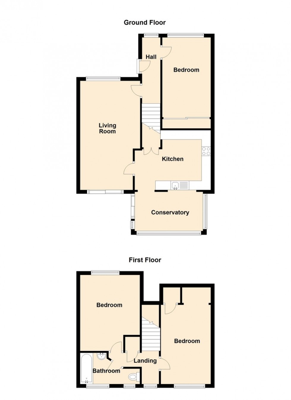 Floorplan for Torrington Crescent, Worle