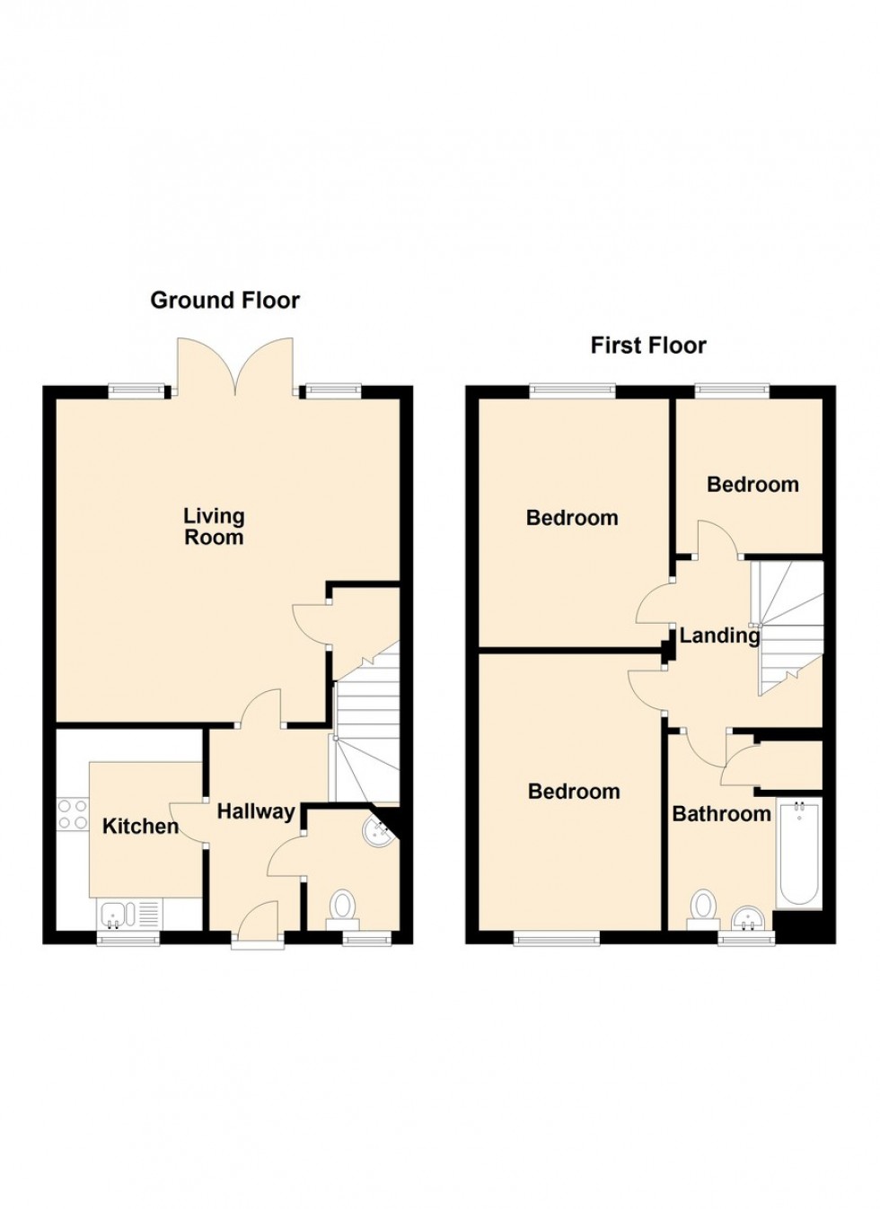 Floorplan for Leedham Road, Locking