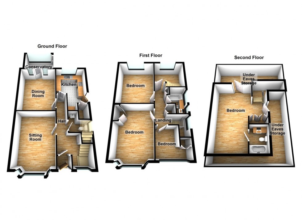 Floorplan for Links Road, Uphill