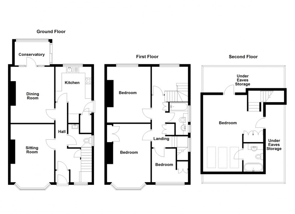 Floorplan for Links Road, Uphill