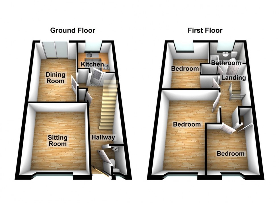 Floorplan for Torrington Crescent, Worle