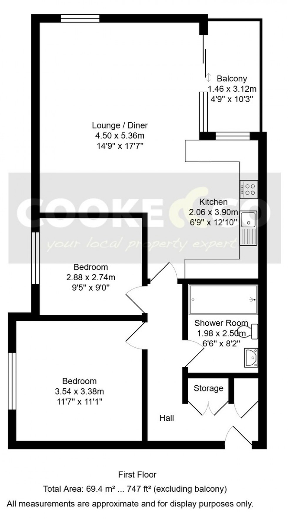 Floorplan for Beach Road, Weston-super-mare, North Somerset