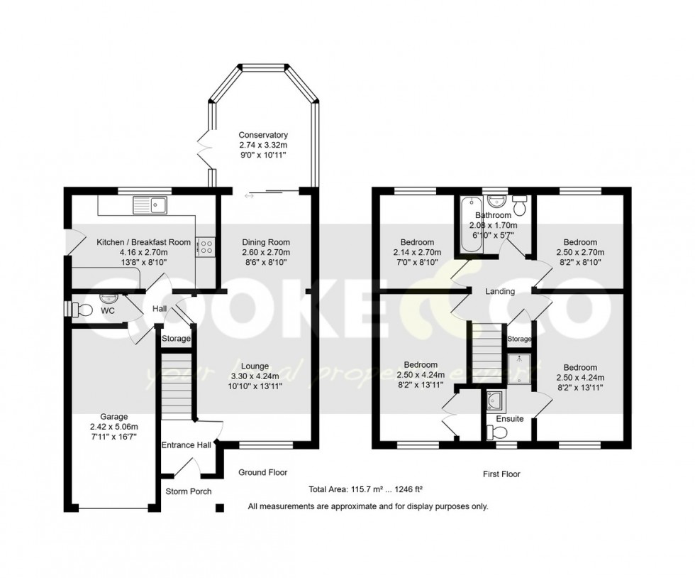 Floorplan for Rowan Place, Weston-super-Mare