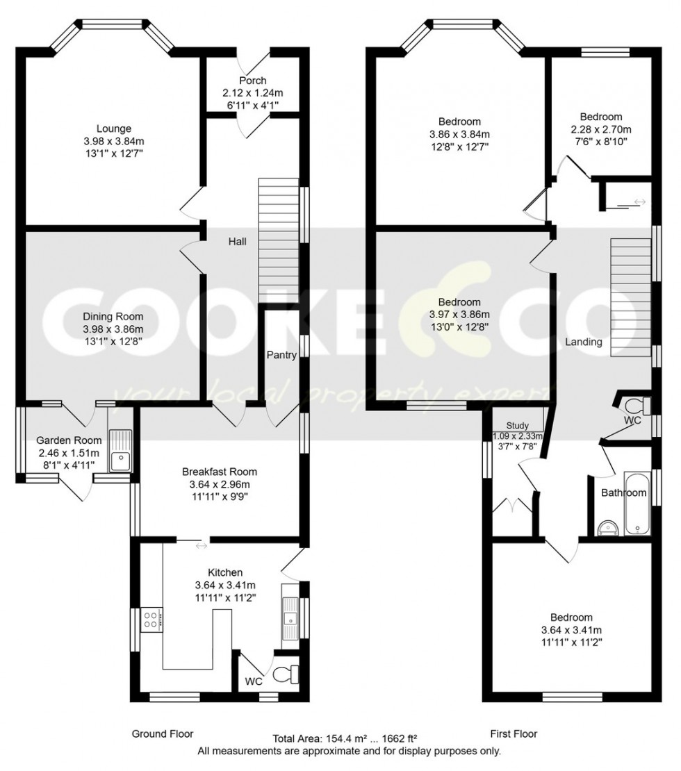 Floorplan for Quantock Road, Weston-super-Mare