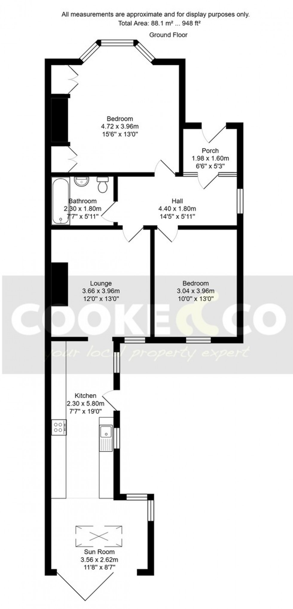 Floorplan for Walliscote Road, Weston-super-Mare