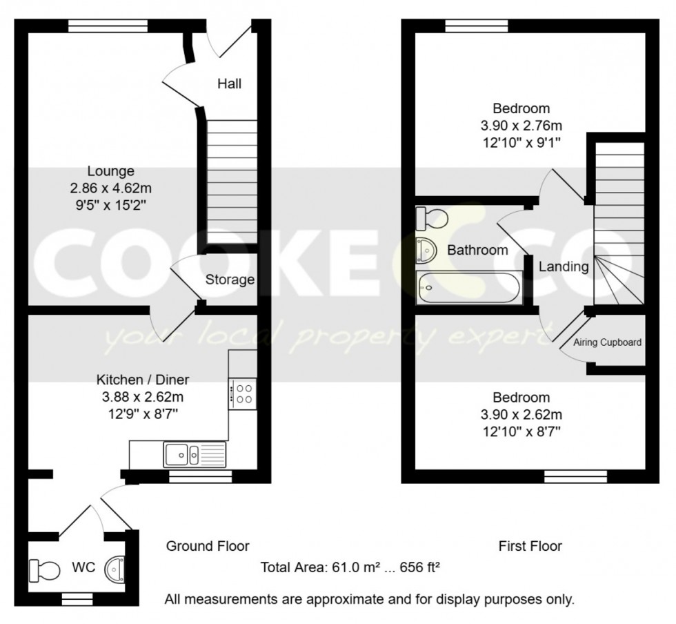 Floorplan for Sloe Close, Weston-super-Mare