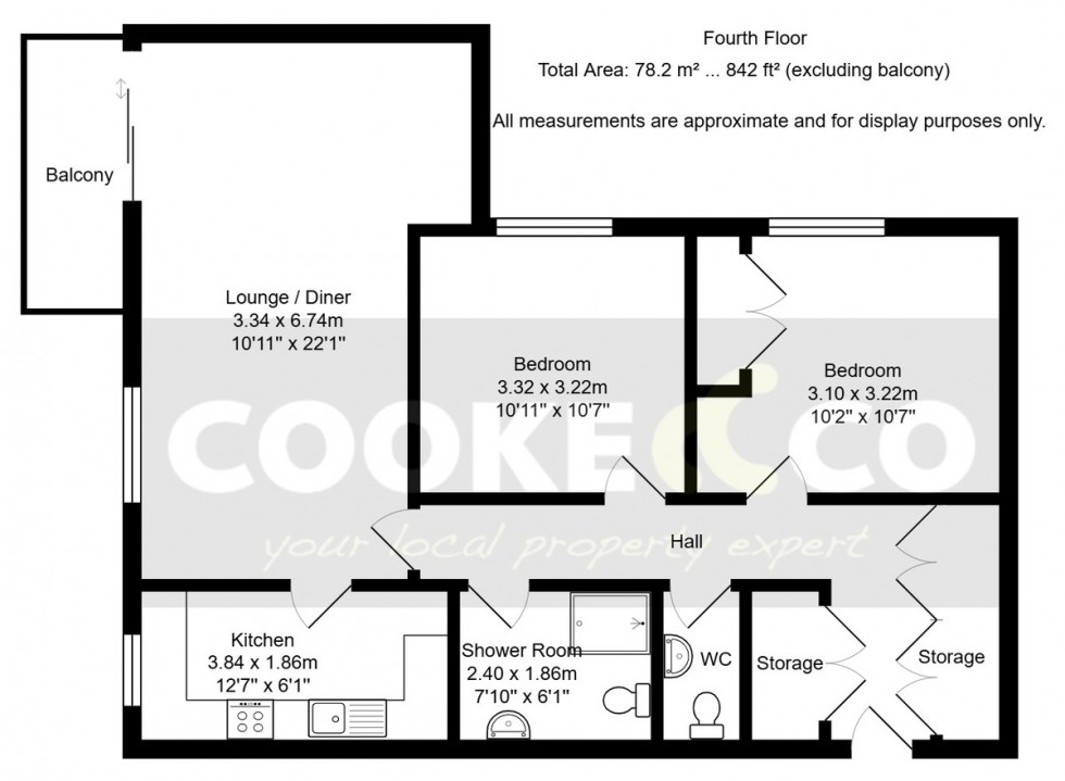 Floorplan for Knightstone Road, Weston-super-Mare